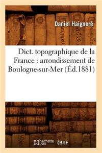 Dict. topographique de la France