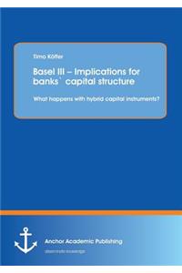 Basel III - Implications for banks` capital structure