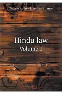 Hindu Law Volume 1