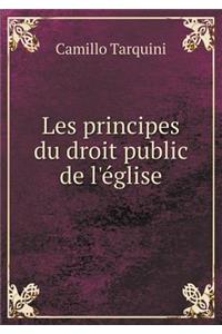 Les principes du droit public de l'église