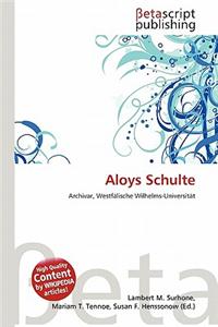 Aloys Schulte