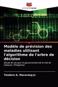 Modèle de prévision des maladies utilisant l'algorithme de l'arbre de décision