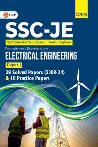 GKP SSC JE 2025 : Junior Engineer - Paper I - Electrical Engineering - 29 Solved Papers & 10 Practice Sets