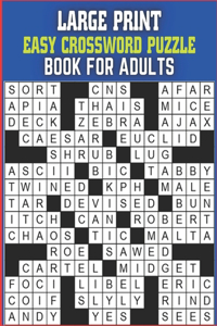 Large Print Easy Crossword Puzzle Book For Senior