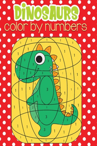 dinosaurs color by numbers