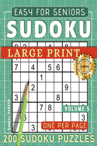 Large Print Easy Sudoku Puzzle Book For Seniors