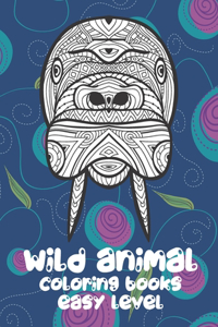 Wild Animal Coloring Books - Easy Level