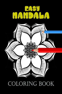 Easy Mandala coloring book