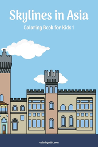 Skylines in Asia Coloring Book for Kids 1