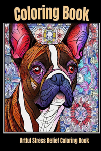 Artful stress relief coloring book