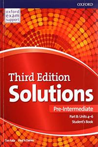 Solutions: Pre-Intermediate: Student's Book B Units 4-6