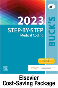 2023 Step by Step Medical Coding Textbook, 2023 Workbook for Step by Step Medical Coding Textbook, Buck's 2023 ICD-10-CM Physician Edition, 2023 HCPCS Professional Edition, AMA 2023 CPT Professional Edition Package