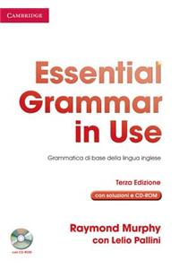 Essential Grammar in Use with Answers with CD-ROM Italian Edition : Grammatica di Base della Lingua Inglese