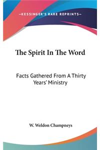 The Spirit In The Word