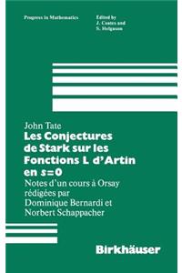 Les Conjectures de Stark sur les Fonctions L d'Artin en s=0