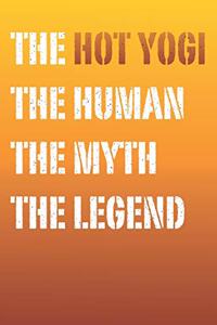 Hot Yogi Myth and Legend Lined Notebook