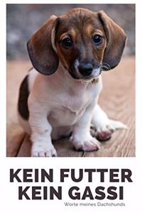 Kein Futter Kein Gassi Worte meines Dachshunds