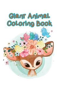 Giant Animal Coloring Book