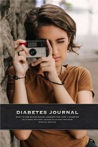 Diabetes Journal - Easy to Use Blood Sugar Logbook for Type 1 Diabetes (Glycemic Record / Blood Glucose Tracker) Special Edition