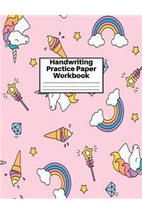 Handwriting Practice Paper Workbook