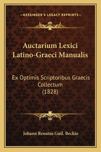 Auctarium Lexici Latino-Graeci Manualis