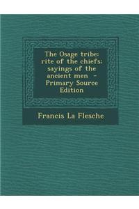 The Osage Tribe