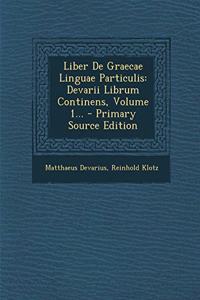 Liber de Graecae Linguae Particulis