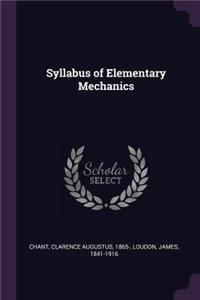 Syllabus of Elementary Mechanics