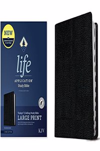 KJV Life Application Study Bible, Third Edition, Large Print (Bonded Leather, Black, Indexed, Red Letter)