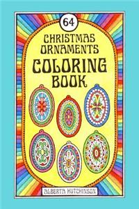 64 Christmas Ornaments Coloring Book
