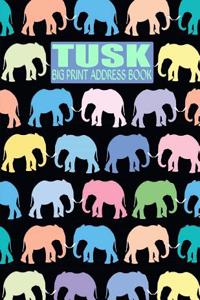 Tusk Big Print Address Book