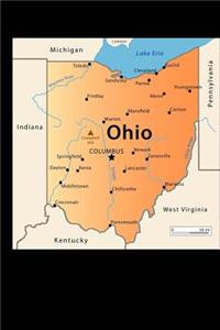 Map of Ohio Journal: 150 Page Lined Notebook/Diary