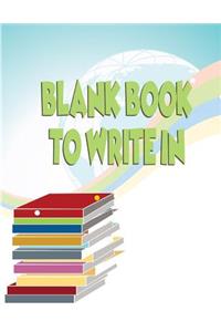 Blank Book To Write In