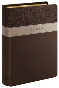 Large Print Wide Margin Bible-KJV: King James Version, Brown and Tan, Flexisoft, Wide Margin