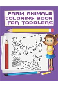 Farm Animals Coloring Book For Toddlers