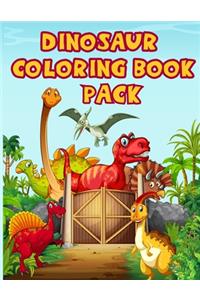 Dinosaur Coloring Book Pack