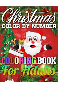 Christmas Color By Number Coloring Book for adults