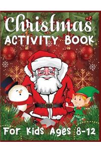Christmas Activity Book For Kids Ages 8-12