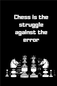 Chess is the struggle against the error