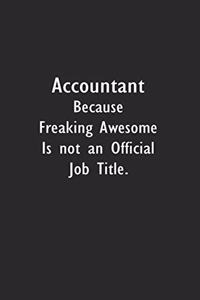 Accountant Because Freaking Awesome is not an Official Job Title