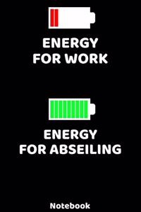 Energy for Work - Energy for Abseiling Notebook