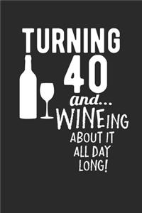 Turning 40 and... WINEing about it all day long!