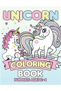 Unicorn Coloring Book for Kids Ages 2-4