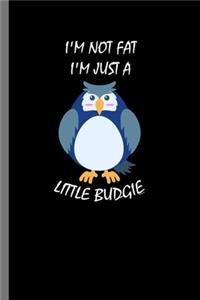 I'm not Fat I'm just a little Budgie