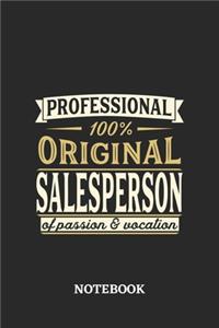 Professional Original Salesperson Notebook of Passion and Vocation