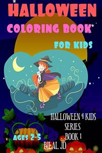 Halloween Coloring Book For Kids Ages 2-5