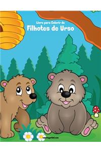 Livro para Colorir de Filhotes de Urso