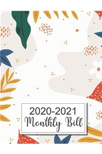 2020-2021 Monthly Bill