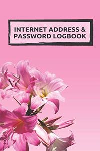 Internet Password Book with Tabs Keeper Manager And Organizer You All Password Notebook flower cover