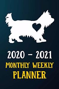 2020 2021 Monthly Weekly Planner